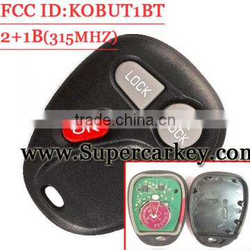 Best quality 2+1 button Replacement Keyless Entry Remote Key Fob for GM Chevy Buick FCC ID: KOBUT1BT