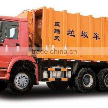 Compressed garbage truck