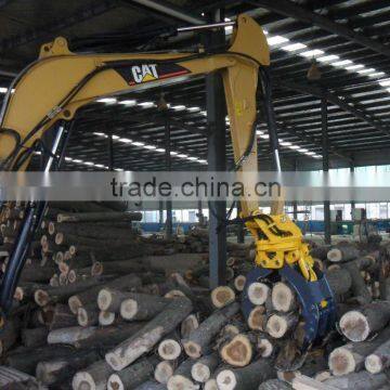 Log Excavator hydraulic Grapple bucket, rotating wood stone grapples for CAT VOLVO excavator