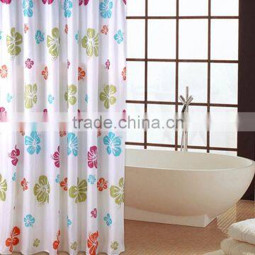 Folding Transparent PEVA Shower Curtain