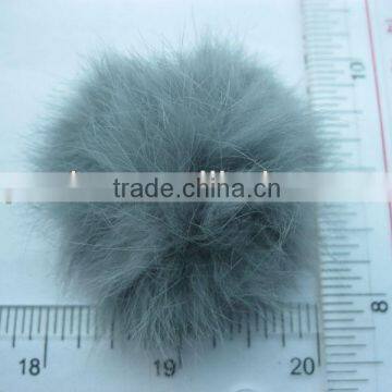 LIGHT GRAY COLOR Fur Balls, Sewing Notion, Pom Poms, Sew on faux fur ball