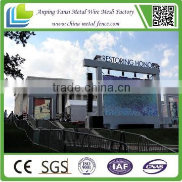 temporary Cheap Used Safety concert Metal Construction Crowd Control Barriers for sale