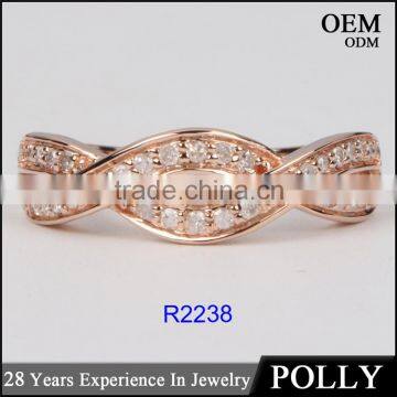 New Arriving 10k Rose Gold Jewellery Luxury Ring Woman photo-2