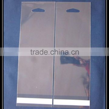 Wholesale Clear Self Adhesive OPP Plastic Bags with Header and Hang Hole Accept Customer Oder