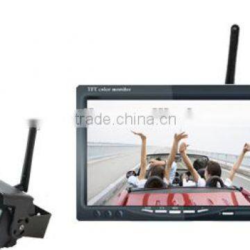 RV-7001WS-2 gps wireless car rear view reversing camera system, 2CH wireless ideal for vehicle, home, office monitoring