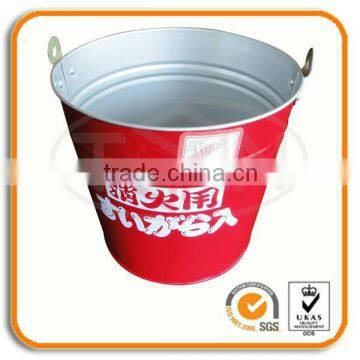 Colored Metal Tin Bucket With Handle