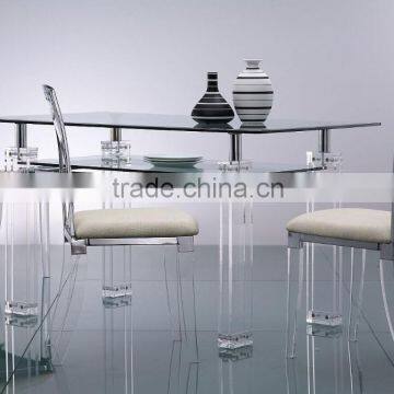 Acrylic Modern Dining Furniture Table and Chairs