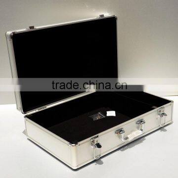 AN57 ANPHY Aluminum Storage Suitcase High Grade Flannelette Settle EVA Panel Transfer Case Large AL Box Handle 46*28*13cm Strong photo-3