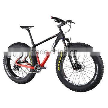 2016 IMUSTBIKE 26er suspension fork fat bike carbon bike SN01 with New Design