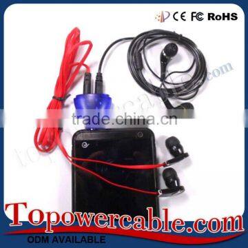 Factory Supply Red Wine Glass Shaped 3.5mm Audio Splitter photo-2