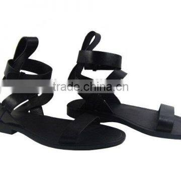 Black color sandals shoes comfortable non slip shoes 2014 fashion women casual shoes with straps