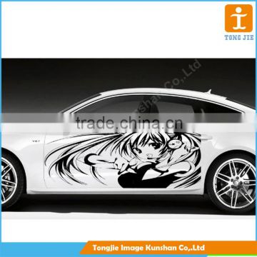 Customized pvc vinyl car sticker, car body side sticker design