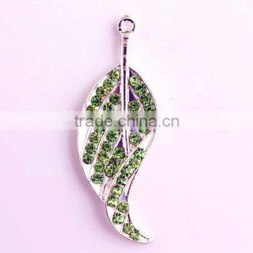 Wow!! Wholesale New Fashion Alloy Zinc Rhinestone Leaf Cartoon Jewelry pendants for kids jewelry making!!