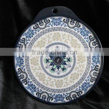 6.75 inch and 8.5 inch melamine table mat with one handle