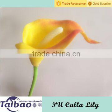 Low Price Wholesale Real Touch Orange Artificial Calla Lilies