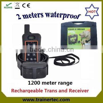 1200Meter waterproof and rechargeable multi-dog system pet training pads