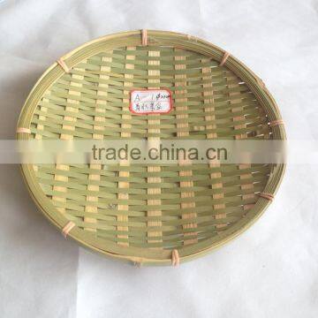 natural round bamboo basket