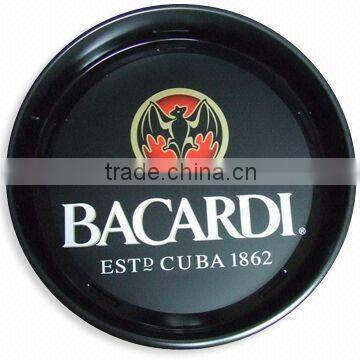 fast food beverage metal tin serving tray factory price
