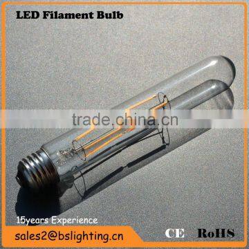 t10 type e14 base 6w 220v led filament bulb dimmable