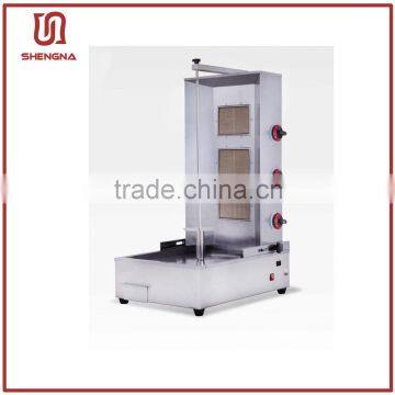 3 Burner Turkey Barbecue Gas Shawarma Machine for Sale