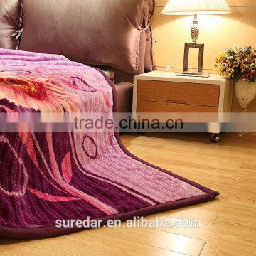 100% Polyester Korean Style 2Ply 1 Side Embossed Mink Blanket photo-6