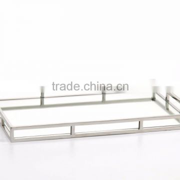 BRASS TRAY, BRASS MIRROR TRAY, DECORATIVE TRAY