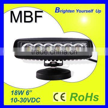 18W Single Row Car LED Light Bar LED Work Light Bar