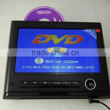 9" Headrest car dvd with IR FM USB SD MP5 32bits Games speaker