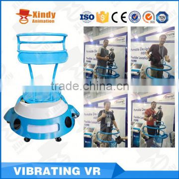 2016 hottest Zhuoyuan company Vibrating standing VR 9d virtual reality simulation rides