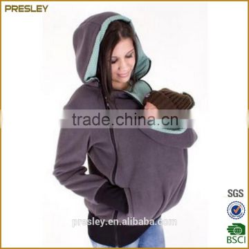 Customized Baby Laoding Fleece Hoodie Baby Carrier Fleece Hoodie Cover Baby wearing hoody, 3 in 1 function hoody jacket