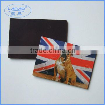 lovely uk flag jigsaw puzzle magnet