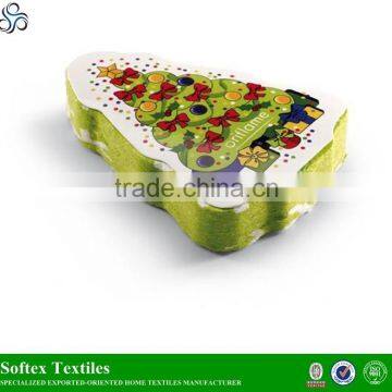 Cotton Christmas Promotion Custom Shaped Compressed Towel / Magic Towels