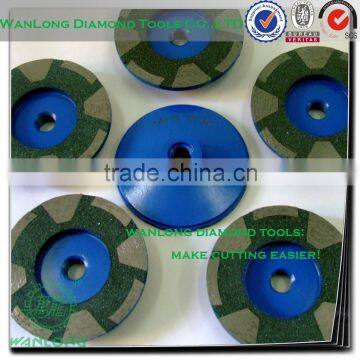 6" stone grinding wheel for marble and granite grinding ,long life span resin and diamond grinding cup wheel