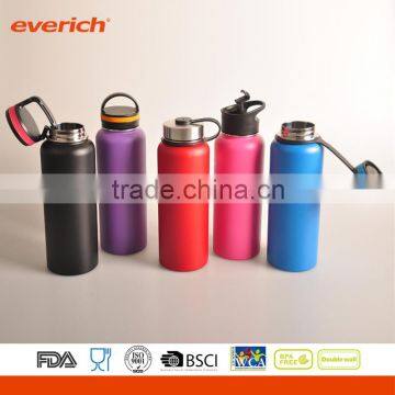 New Design Double Wall 40oz Insulated Wide Mouth Stainless Steel Water Bottle Quality Assured photo-2