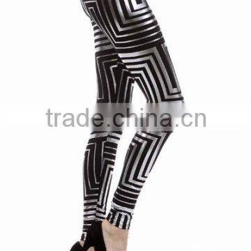 Fashion Golden Silver Bronzing Slim Fit Legging