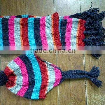 kids accessory, hat,shawl,knitted