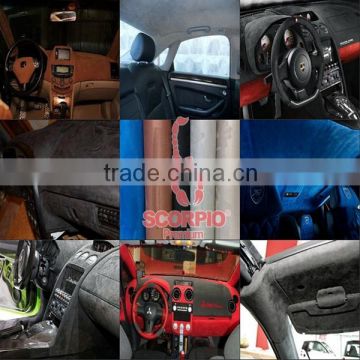 SCORPIO PVC material car interior wrap film alcantara fabric                        
                                                Quality Choice