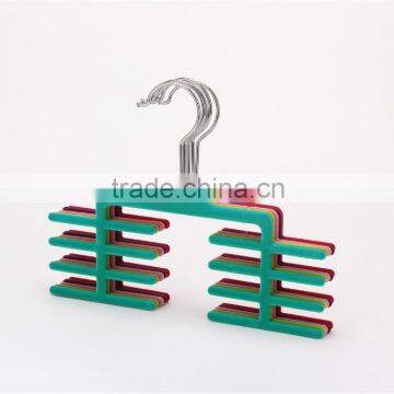 Velvet Tie Hanger Non-Slip Tie Organizer Flocked Hanger photo-2