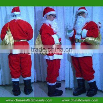 Top selling christmas advertising Santa Claus costume for adults