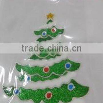 New design Christmas tree window sticker,Christmas wall sticker