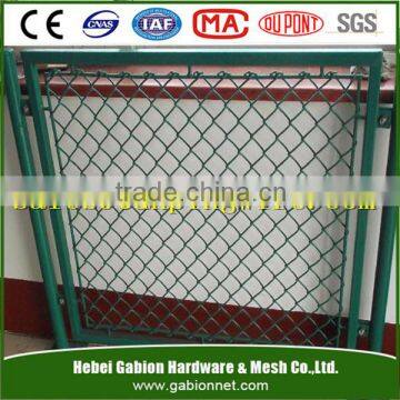 Galvanized/PVC Coated Diamond Shape Wire Mesh Sports Chain Link Fence