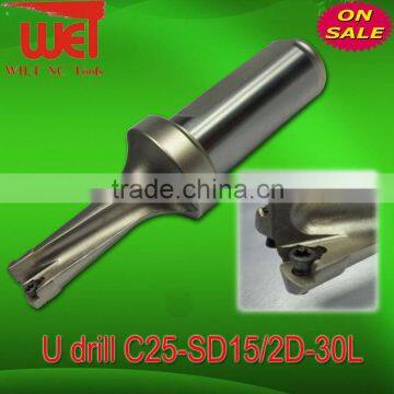 2x Diameter Indexable insert drill bit(C25-SD15/2D-30L)