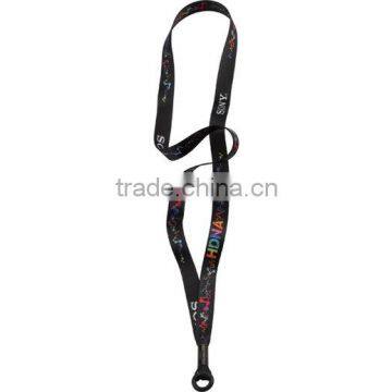 1/2" Recycled PET Dye-Sublimated Lanyard with Metal Crimp and Rubber O-Ring