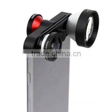 Wide Angle Macro Fish Eye Telephoto 4 in 1 Lens Kit for iPhone 6/6 Plus