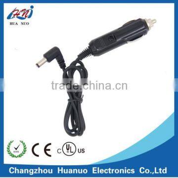 Right angle cigarette lighter plug with dc power cable