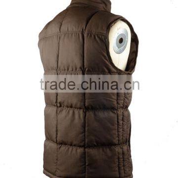 Men's Brown Color Cotton-padded Waistcoat photo-2