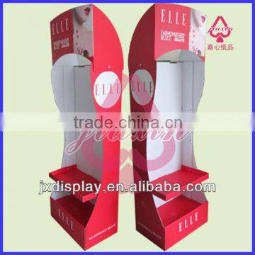 foldable corrugated board floor stand promotion display stand