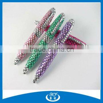 Fancy 4 Color Crystal Body Ballpoint Pen Mini Gift Pen