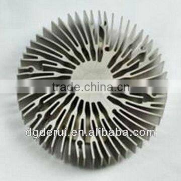 cpu heatsink extrusion aluminum profile custom flexible heat sink matte black fin heatsink