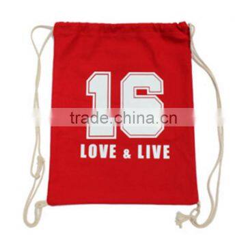 Hot sale cotton canvas drawstring bag for sport                        
                                                                                Supplier's Choice